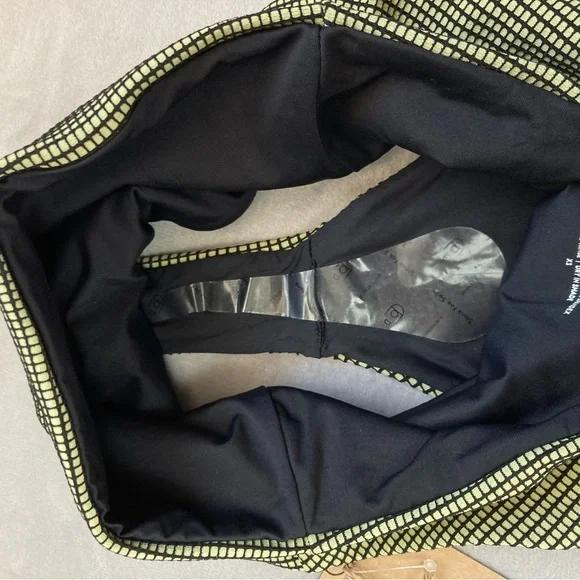 New Stone Fox Swim Senna Bikini Bottoms Sage Grid - Picture 9 of 12